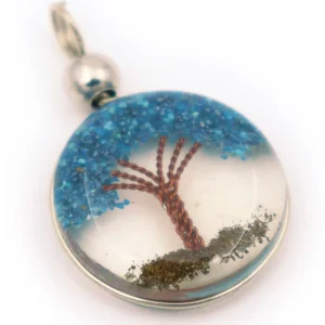 DIJE RESINA ÁRBOL REDONDO PEQUEÑO – AZULINO